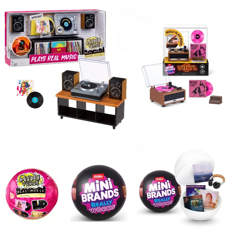 Ornament Ball Set - Nouveau ZURU MINI BRANDS Mini tourne-disque