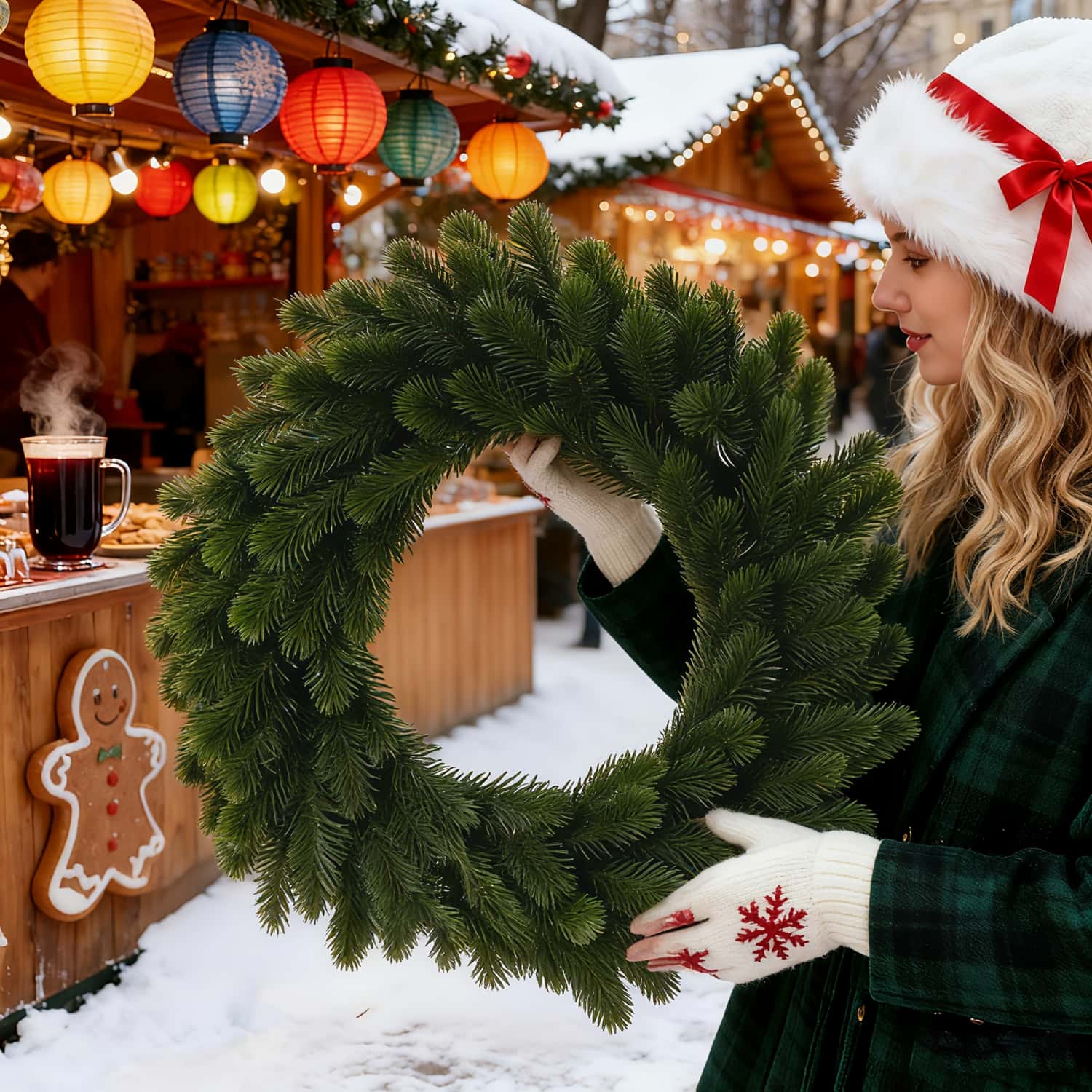 Couronne de noël artificielle  - Christmas Wreath Fake avis et prix
