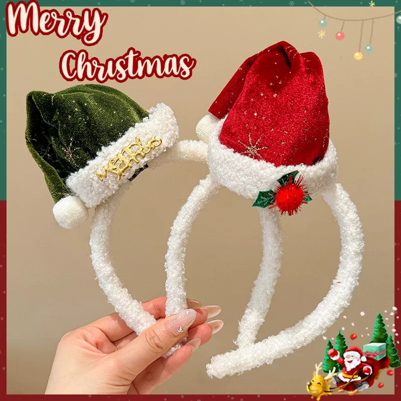 Serre-tête de Noël en peluche, - Santa Hat Plush avis et prix