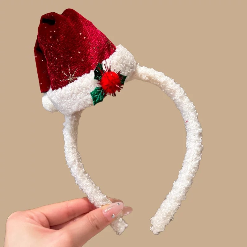 Serre-tête de Noël en peluche, - Santa Hat Plush avis et prix