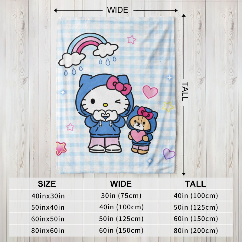Couverture Sanrio Hello Kitty  - Christmas Throw Blanket avis et prix