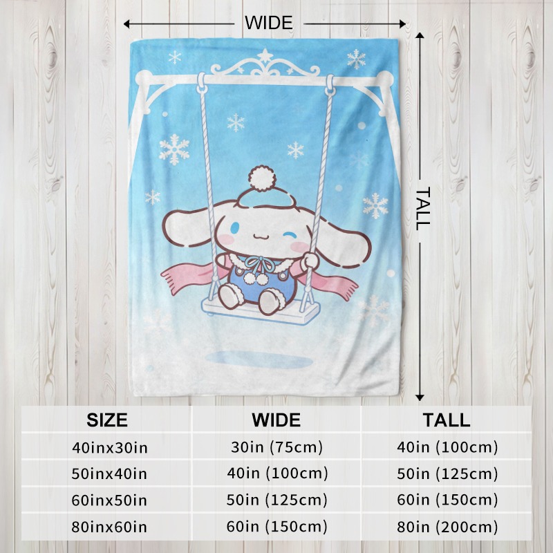 Couverture Sanrio Cinnamoroll, - Christmas Throw Blanket avis et prix