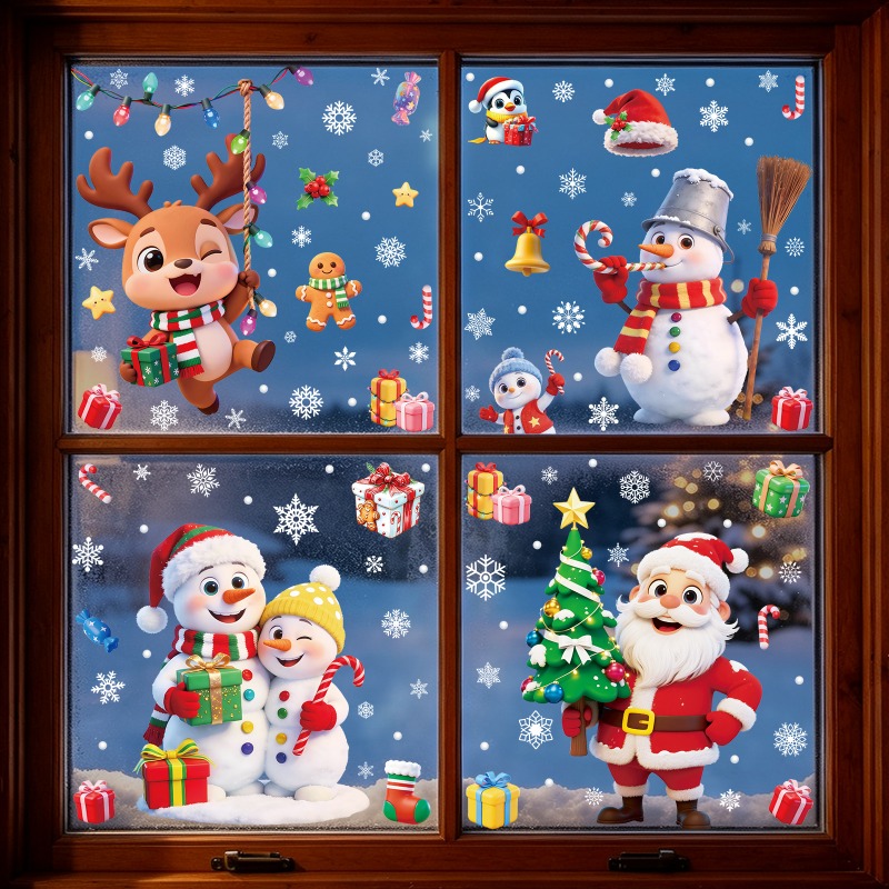 Autocollants statiques en PVC  - Snowflake Window Decal avis et prix