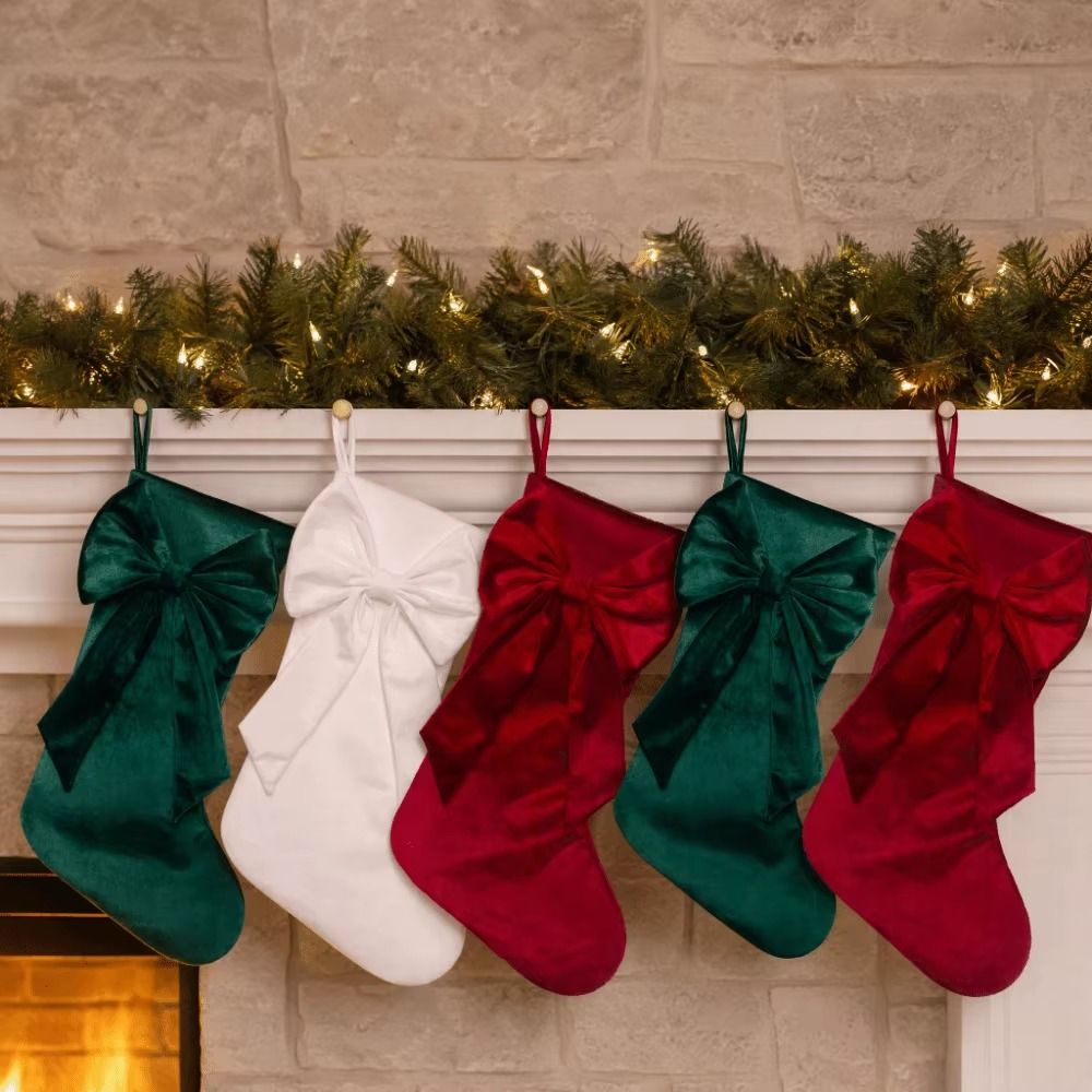 Chaussette de Noël en velours, - Christmas Stocking Hanging avis et prix